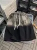 Venta Directa de Fábrica Shorts de Mezclilla Lavada Degradada para Hombre, Shorts de Pierna Ancha hasta la Rodilla de Verano, Nuevo Estilo 2026, Shorts Sueltos Retro