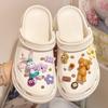 Star Dailou Oso Duffy Zapatos de Agujero Accesorios diy Dibujos Animados Resina Hebilla de Zapato Accesorios Superior Flor de Zapato Tridimensional Decoración