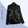 Camiseta de manga larga nueva para hombre de primavera y otoño 2026, simple y casual, top básico versátil
