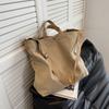 Cross-border nova bolsa feminina de lona 2022 moda de grande capacidade mensageiro bolsa retro casual bolsa de ombro tote bag