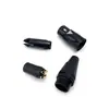Conector hembra de mezclador de cabeza Cannon negra de tres pines chapado en oro, asiento madre de grifo de tarjeta de micrófono XLR de tres pines