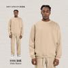 Cai Xiang Island Conjunto de Sudadera con Cuello Redondo y Pantalones para Hombre, Transfronterizo, Otoño e Invierno, Forro Polar de 350g, Talla Grande, Estilo Americano, Marca de Tendencia