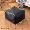 Puf de Armazenamento Luxo Leve Dois em Um Futon de Couro Sala de Estar Quarto Bolsa de Armazenamento de Roupas Banqueta Preguiçosa Banqueta para Trocar Sapatos