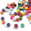 Acessórios para Joias DIY 8mm Contas de Madeira Coloridas Foscas Madeira de Lótus Contas de Madeira Pulseira Bolsa Acessórios para Roupas Contas Soltas