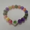 Transmisión en Vivo Popular Collar de Mica Marina Colorido Pulsera de 108 Cuentas Doble Círculo Cambia de Color con Luz UV Joyería para Manos