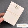 Pinza para el cabello empaque independiente cartón Blanco simple para colgar Etiqueta de tarjeta cuadrada papel broche tarjeta de joyería al por mayor