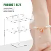 Estante de Acrílico Transparente para Joyería, Estante de Exhibición para Pulseras y Accesorios para el Cabello, Elegante Soporte de Exhibición para Pulseras