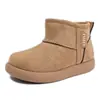 Botas de Nieve de Moda para Niñas Zapatos de Algodón 2026 Otoño/Invierno Nuevo Estilo Coreano Cómodas Con Felpa Versátiles Para Niños Medianos Botas de Algodón