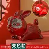 Estilo Tendência Nacional Artesanato de Resina Coelho que Muda de Cor Pet de Chá Ornamento para Sala de Estar Mesa Suporte de Celular Decoração Festiva para Festival da Primavera
