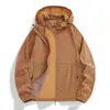 Chaqueta de Protección Solar para Piel, Unisex, Fresca y Sencilla, Ligera, Transpirable, Resistente a los Rayos UV UPF50+, Chaqueta con Capucha de Sensación Helada para Protección Solar