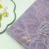 Tela Bordada con Lentejuelas, Bordado de Malla Flor de Gloria de la Mañana Tela Bordada para Vestido de Escenario