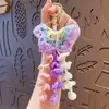 Nuevo llavero colgante de mariposa de ganchillo creativo para bolsos de amigos y llaveros de coche, regalo al por mayor
