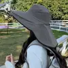 Nuevo Estilo Sombrero de Pescador de Ala Ancha para Mujer Primavera y Verano Anti-UV para Senderismo y Montañismo al Aire Libre, Protección Solar, Secado Rápido, Transpirable