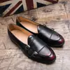Sapatos Masculinos de Couro Respiráveis Estilo Coreano Slip-On, Sapatos da Moda Britânicos com Bico Fino, Design de Moda Tendência, Tamanho Grande 47-48