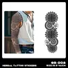 Pegatinas de Tatuaje Herbales de Brazo Completo Transfronterizas, Impermeables, de Larga Duración, No Reflectantes, Diseños de Tatuajes Realistas para Manos, Brazo de Flores, Brazo de Flor de Cerezo, Estilo Tradicional