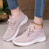 Sapato Leve de Verão com Estampa de Grou Branco Malha Oca Flyknit Solado Macio Confortável Casual Esportivo Leve Confortável Viagem