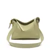 Bolsa Almofada Estilo Preguiçoso de Couro Bovino de Primeira Camada Transfronteiriça 2026 Nova Bolsa Feminina de Couro Genuíno Fashionável Tendência Bolsa Transversal para o Dia a Dia para Mulheres