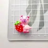 Accesorios de Resina Fruta Rosa Luminosa Bala Pegamento Cremoso DIY Funda para Teléfono Móvil Cuerda para Pasador Flor para Zapato Llavero Colgante