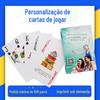Processo de Fabricantes de Poker e Personalização de Cartas de Baralho Publicitárias, 66 Cartas de Alfabetização em Saúde, Cartas de Poker Guandan com Logo Personalizado
