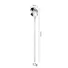 Fabricante de Cucharas de Acero Inoxidable Nido de Pájaro Cuchara Redonda Pequeña Dorada Hongo Blanco Mango Largo Cuchara para Postre Café Cuchara Pequeña para Revolver Miel