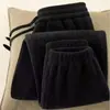 Nova coleção de inverno: calça de moletom masculina versátil, calça quente da moda com forro de fleece espesso, calça jogger casual masculina