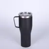 Taza de Coche Portátil para Almacenamiento en Frío al Aire Libre Transfronteriza con Asa, Taza de Agua para Oficina en Casa, Taza Aislada de Doble Pared de Acero Inoxidable 304