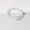 Pulseira Magnética de Casal com Contas de Cristal Doce Desenho Animado Cachorro Canela Kuromi Pulseira Magnética Presente para Melhor Amigo