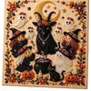 Kit de Pintura de Pérolas 5D Transfronteiriço Amazon Dia das Bruxas DIY - Série de Pintura de Diamantes de Pérolas Magia da Bruxa de Halloween