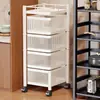 Estante giratorio de almacenamiento, carrito móvil de varios niveles para snacks y frutas, estante de almacenamiento de cuentas, estante de almacenamiento multifuncional para cocina