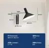 Lámpara de Pared Plegable Moderna Escandinava Bauhaus para Mesita de Noche Lámpara de Pared Medieval Casual para Dormitorio Bar Brazo Extensible Oscilante
