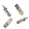 Bombilla LED automotriz T10 5630 5730 8SMD silicona rojo azul blanco ráfaga flash bicolor ancho indicador luz de matrícula