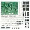 Placa de Prática de Soldagem de Componentes SMD, Kit de Treinamento em Tecnologia de Soldagem Elétrica e Eletrônica, Kit de Soldagem