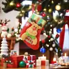 Suprimentos para Presentes de Natal Atacado Boneco de Neve Cervo Urso Idosos Pingente de Árvore de Natal Meias de Natal Sacola de Doces