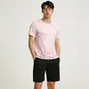 Conjunto esportivo de verão para homens, roupa esportiva de manga curta, shorts juvenil, conjunto casual folgado de tamanho grande, moda de verão para homens estilosos