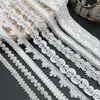 Nueva Cinta de Ropa Estilo Chanel de Nailon Blanco Centípedo Dragón Borde Espiga Puntada de Cinturón Accesorios de Encaje DIY