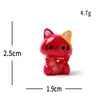 Paisagem Miniatura Criativa Figura de Gato da Sorte Vermelho Fofo Decoração DIY Mini Ornamento de Mesa de Escritório
