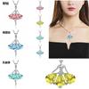 Amazon Hot Sale Incrustado Em Forma De Pêra Zircon Diamante Dança Criativa Ballet Dança Menina Banquete Pingente