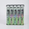 Cepillo de dientes manual de bambú y carbón activado de cerdas suaves para hombre y mujer, individual, para el hogar, puesto de supermercado, venta al por mayor