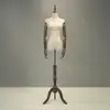 Maniquí para tienda de ropa, accesorios, maniquí femenino de media figura para escaparate, modelo humano falso, maniquí para vestido de novia, expositor de ropa
