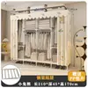 Guarda-Roupa Resistente de Tubo de Aço e Tecido Robusto para Montagem em Quarto de Casa, Armário de Armazenamento para Casa Alugada, Guarda-Roupa Simples de Aço