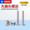 Acero Inoxidable 201 Perno de Cabeza Redonda Grande Tornillo de Máquina de Cabeza Paraguas Cabeza de Hongo Cruz Clavo de Máquina Plano Grande Tornillo de Cabeza Plana Grande