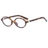 Nuevas gafas de sol retro ovaladas con montura pequeña para mujer, estilo nerd, estilo Zhang Yuanying, montura de gafas del mismo estilo, gafas lisas de estilo coreano.