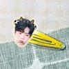 Accesorios para el cabello de acrílico con clip BB periférico de Xiao Zhanxing tocado ayuda para concierto periférico de imagen