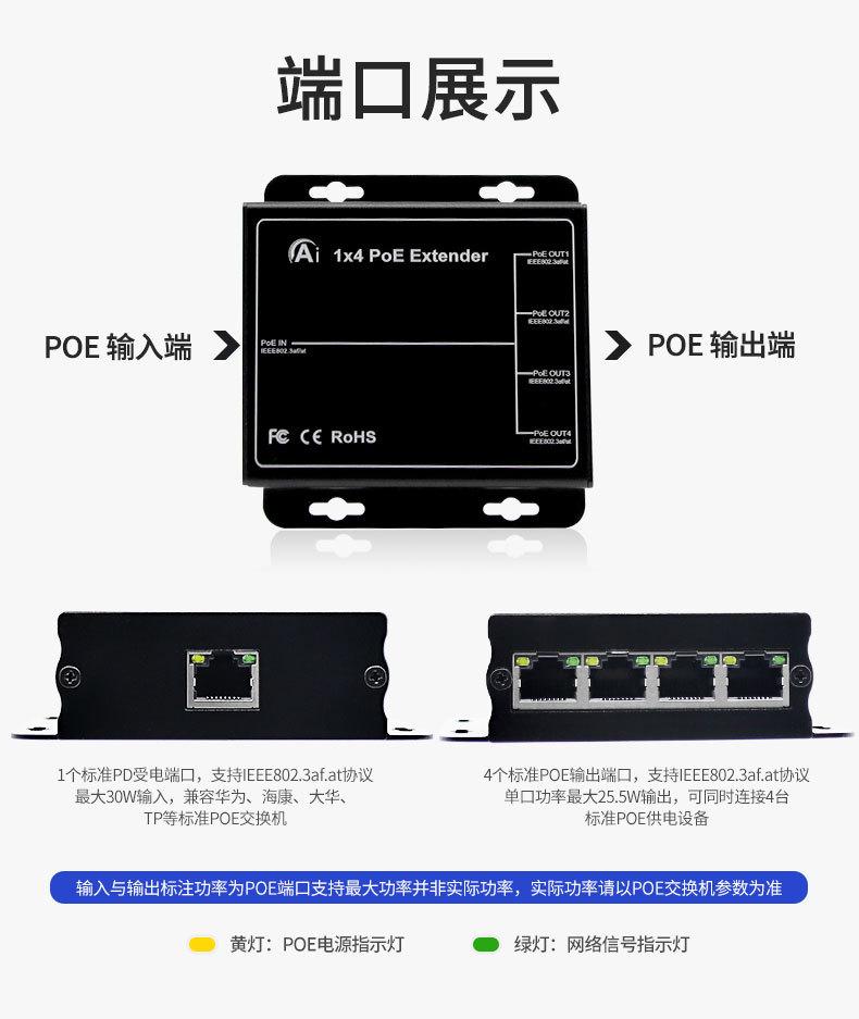 1分4POE延长器