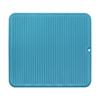 Tapete Isolante de Silicone Tapete de Drenagem para Cozinha Tapete para Prato Estilo Ocidental Tapete de Drenagem para Pia Tapete Quadrado para Mesa de Jantar Utensílios de Mesa Duráveis