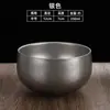 Cuenco de arroz vintage de acero inoxidable 304, cuenco infantil de doble capa color dorado anti-quemaduras, cuenco de sopa para restaurante, cuenco de cocina con acabado envejecido, cuenco para comer