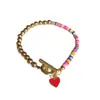 Venta Caliente Transfronteriza Pulsera Ottonbuckle para Mujer Estilo Ins Personalidad Elegante Mariposa Amor Pulsera Punk Hip-hop Pulsera