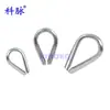 Tubo de Manga de Acero Inoxidable 304 Anillo de Corazón de Pollo Anillo de Protección de Cable de Acero Cuerda Elástica Alambre de Aluminio Nylon Funda Triangular