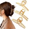 Amazon Acessórios de Cabelo Transfronteiriços Novo Metal Liga Grande Garra Grampo de Cabelo Grande Geométrico Simples Acessórios de Cabelo Adulto Adorno de Cabeça