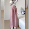 Pantalones de maternidad para primavera y verano, pantalones de maternidad estilo Yamamoto para mujer, ropa exterior de verano, nuevos pantalones de algodón y lino 2026, pantalones de pierna ancha de seda helada con protección solar